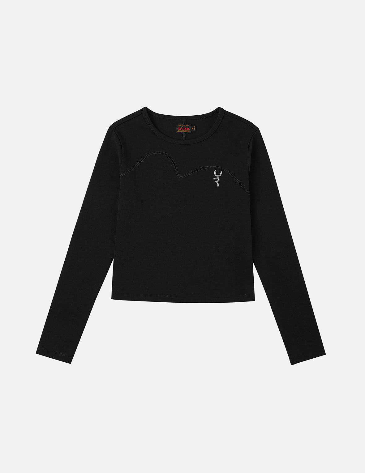 海鸥镂空时尚版型长袖上衣